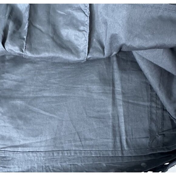 Talbots Skirt Black Eyelet Scalloped Hem Pleated Size 12P Cotton Knee Length - Picture 4 of 8